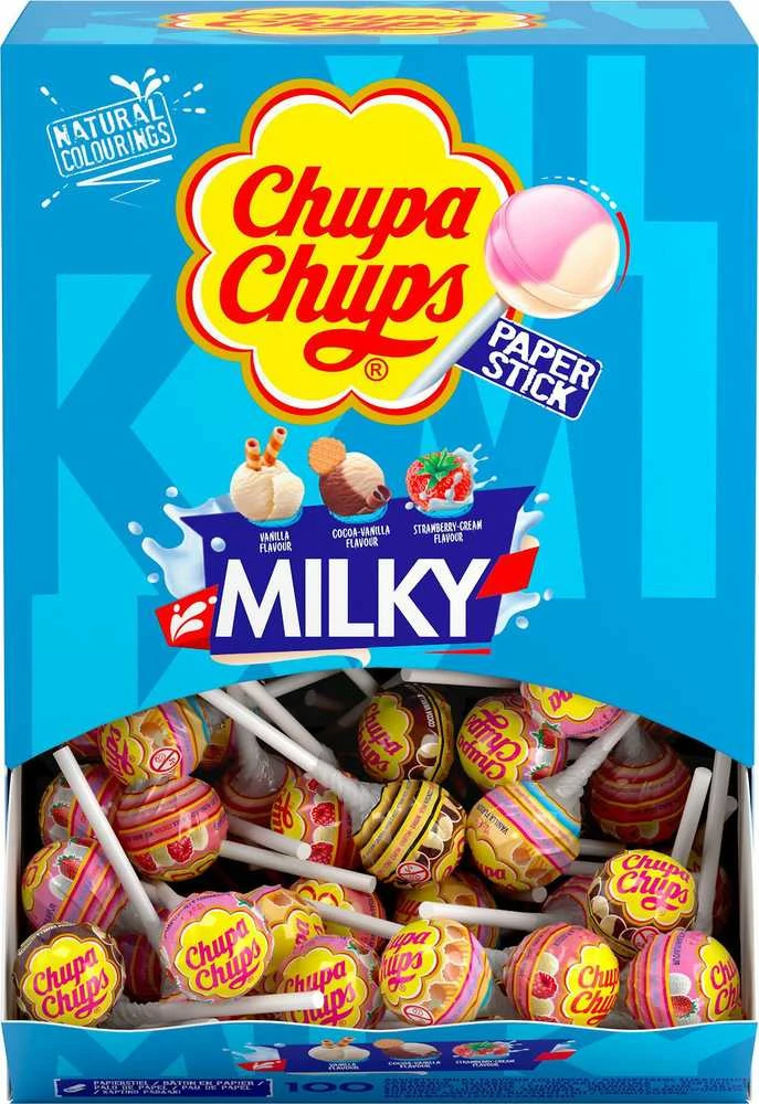 Chupa Chups Milky -tikkarit, 1,2kg