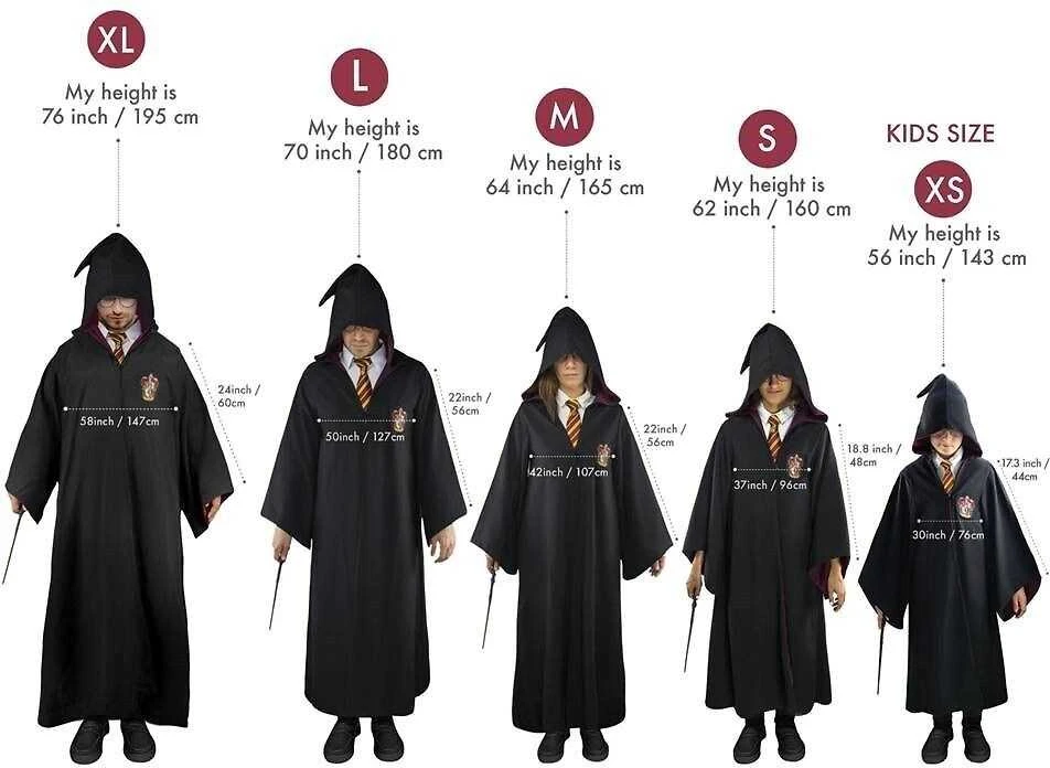 Ausinės Vision Cinereplicas Hario Poterio Slytherin burtininko chalatas, S dydis