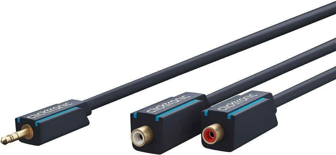 Clicktronic 3,5 mm į 2xRCA adapteris su jungtimis