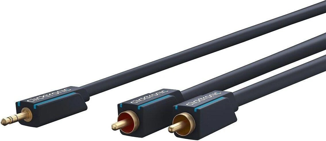 Clicktronic garso kabelis 3.5 mm į 2x RCA