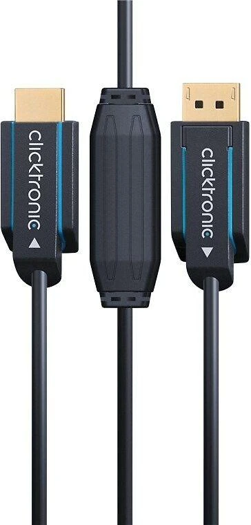 Clicktronic DP į HDMI kabelis su signalo filtru