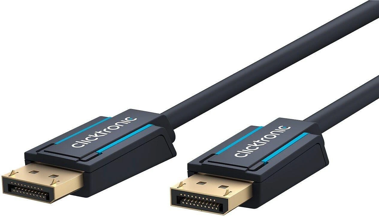 DisplayPort 1.4 laido jungtys su auksiniais kontaktais