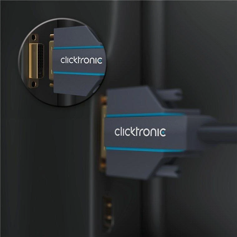 CLICKTRONIC Kabelis DisplayPort DP - DVI-D (24+1) 3m