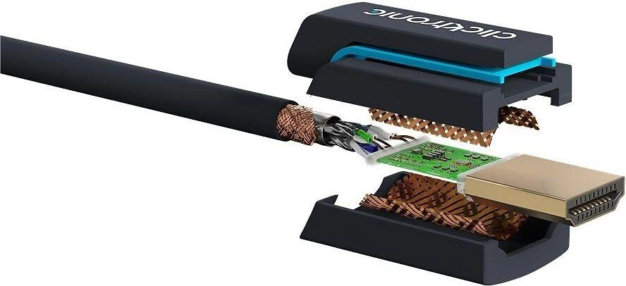 Clicktronic 70328 Micro-HDMI™ adapterio laidas su eternetu, 2m