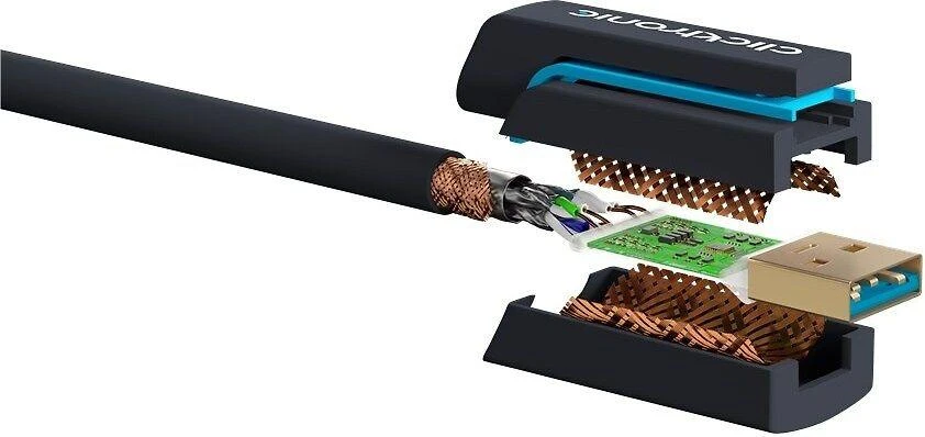CLICKTRONIC ilgintuvas USB 3.0 lizdas-kištukas 3m