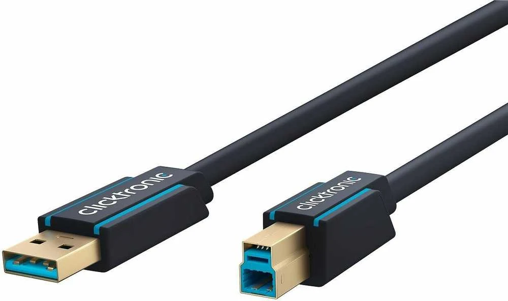 Clicktronic USB-A laidas – 1,8 m tamsiai mėlynas (JAB-1404730)