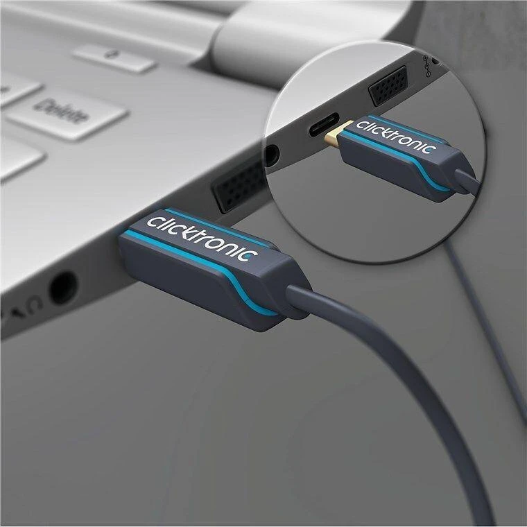Clicktronic USB-C – DisplayPort 1.2 laidas, 1 m, juodas