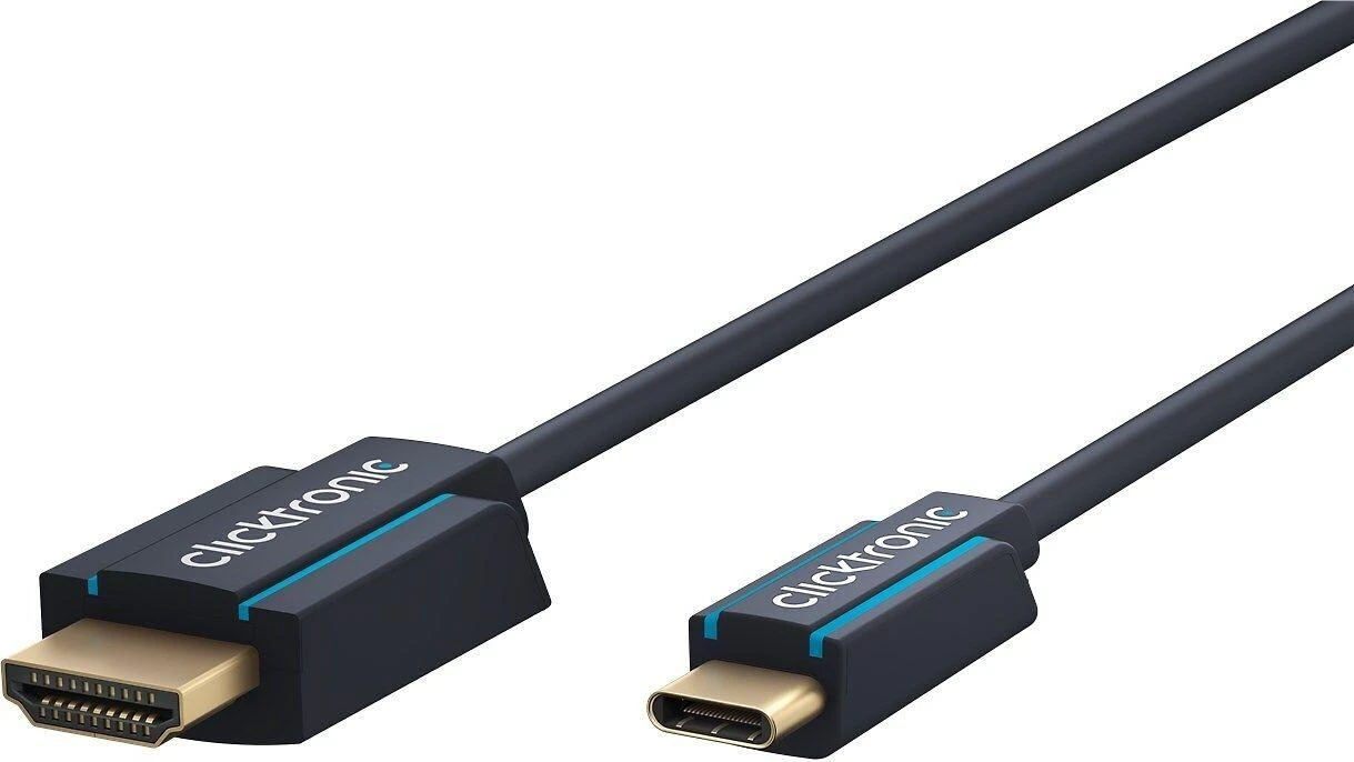 Clicktronic USB-C į HDMI kabelis su auksinėmis jungtimis