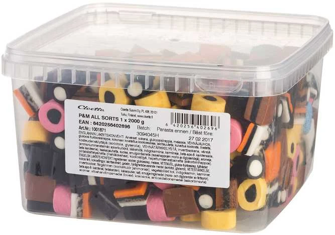 Cloetta Allsorts greitai paruošiamas saldainis, 2kg