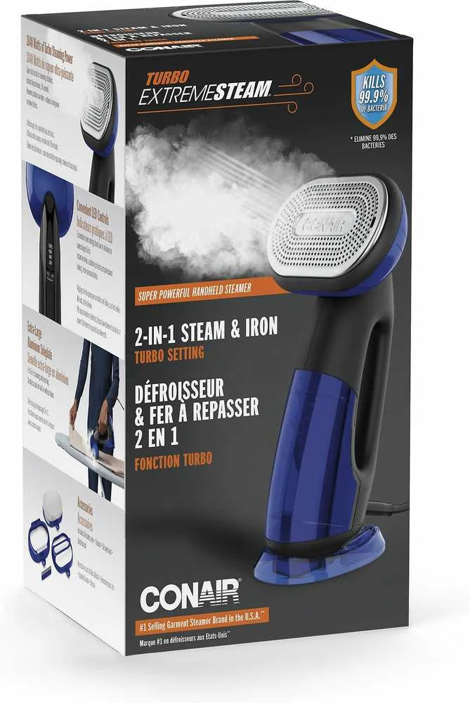 Conair rankinis drabužių garintuvas-lygintuvas 1840 W, 250 ml, GS108E