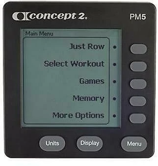 Concept2 RowErg kambarinis irklavimo treniruoklis, juodas