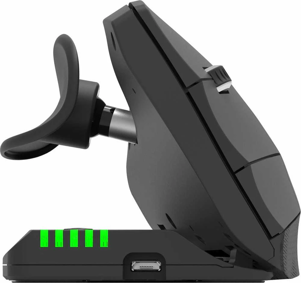 Carruzzo Contour Design Unimouse kompiuterinė pelė Biuras Kairė ranka RF belaidė + Bluetooth + USB Type-A Optinis 4000 DPI