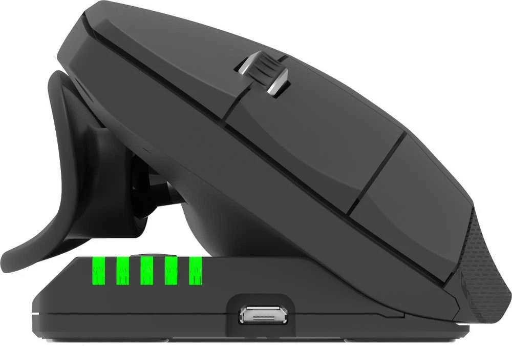 Carruzzo Contour Design Unimouse kompiuterinė pelė Biuras Kairė ranka RF belaidė + Bluetooth + USB Type-A Optinis 4000 DPI
