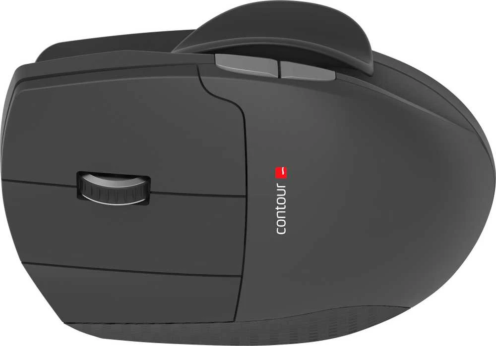 Carruzzo Contour Design Unimouse kompiuterinė pelė Biuras Kairė ranka RF belaidė + Bluetooth + USB Type-A Optinis 4000 DPI