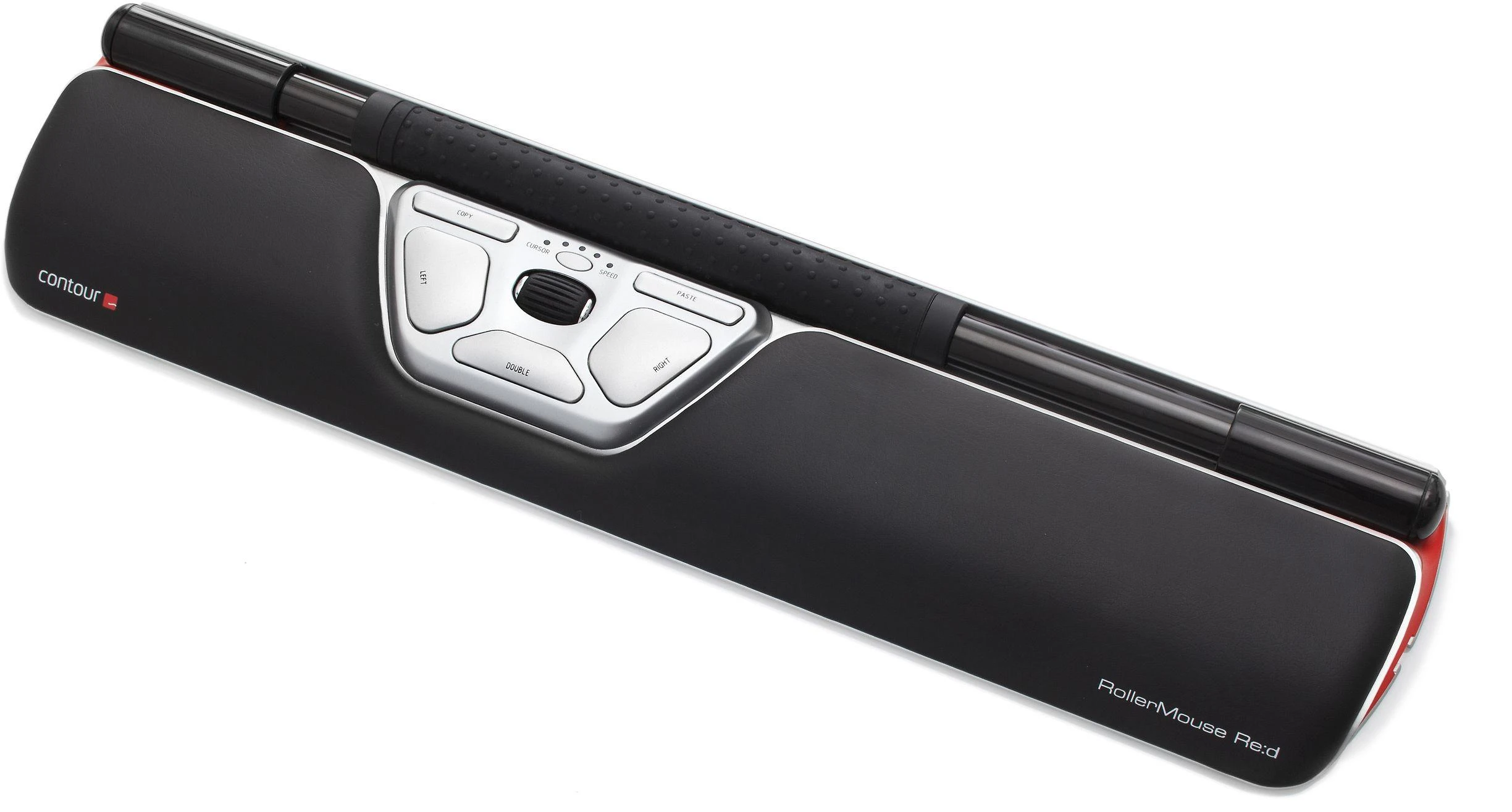 Carruzzo Contour Design RollerMouse Raudona kompiuterinė pelė Biuras C tipo USB Optinis 2800 DPI