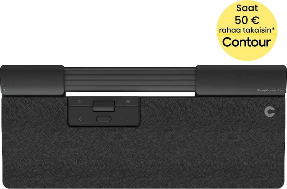 Pelė Contour SliderMouse Pro WL Įprasta WR veganiškos odos mažmeninė prekyba