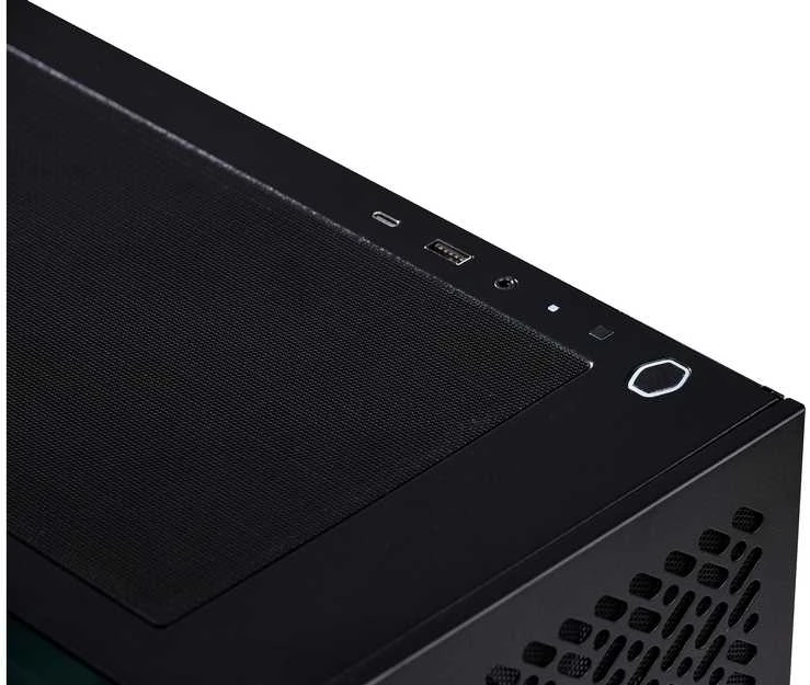 „Cooler Master Elite 302“ korpusas, permatomas šoninis skydelis, mATX, 3x 120 mm ARGB ventiliatoriai, juodas