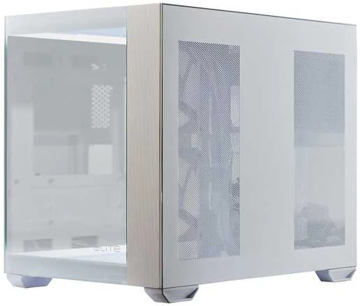 „Cooler Master Elite 481 Wood“, ATX, permatomas šoninis skydelis, 3x 120 mm ARGB ventiliatoriai, baltas