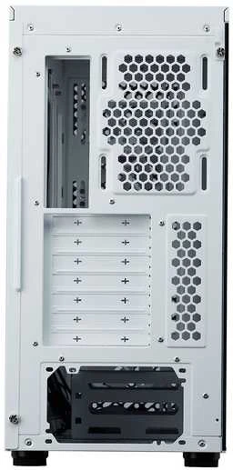 „Cooler Master Elite 502“ kompiuterio korpusas, „Midi-Tower“, ATX, ARGB, grūdintas stiklas - baltas