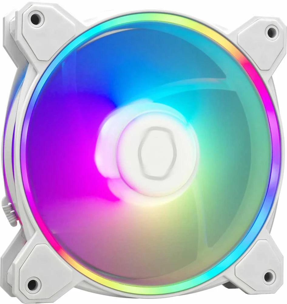 Cooler Master MF120 Halo² baltas RGB ventiliatorius