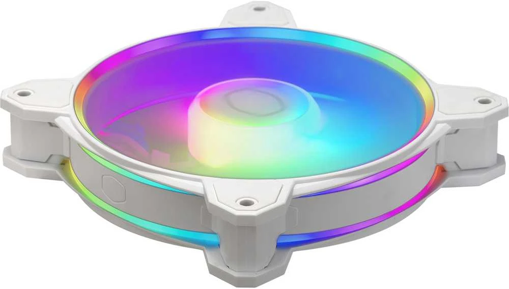 Cooler Master MasterFan MF120 Halo² baltas 3in1, Ventiliatorius, 12 cm, 0 aps./min., 2050 aps./min., Baltas