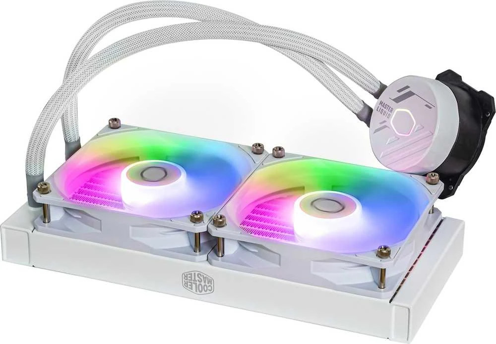COOLER MASTER CPU vandens aušinimas Masterliquid 240L Core ARGB Baltas