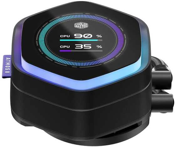 Carruzzo Cooler Master MasterLiquid Atmos II 360 LCD Juodas Procesorius Aušinimo skysčiu rinkinys 12 cm Juoda 1 vnt