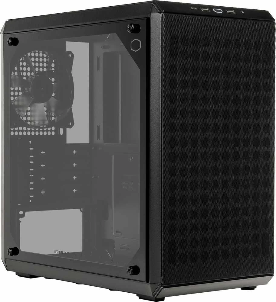 Cooler Master | Mini Tower kompiuterio dėklas | Q300L V2 | Juodas | Micro ATX, Mini ITX | Komplekte maitinimo blokas Nr