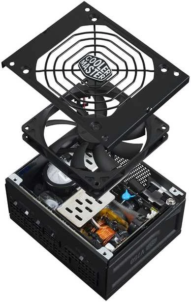 Cooler Master V SFX Gold 750 ATX 3.1, 750 W, 100–240 V, 50/60 Hz, 10–5 A, aktyvus, 120 W