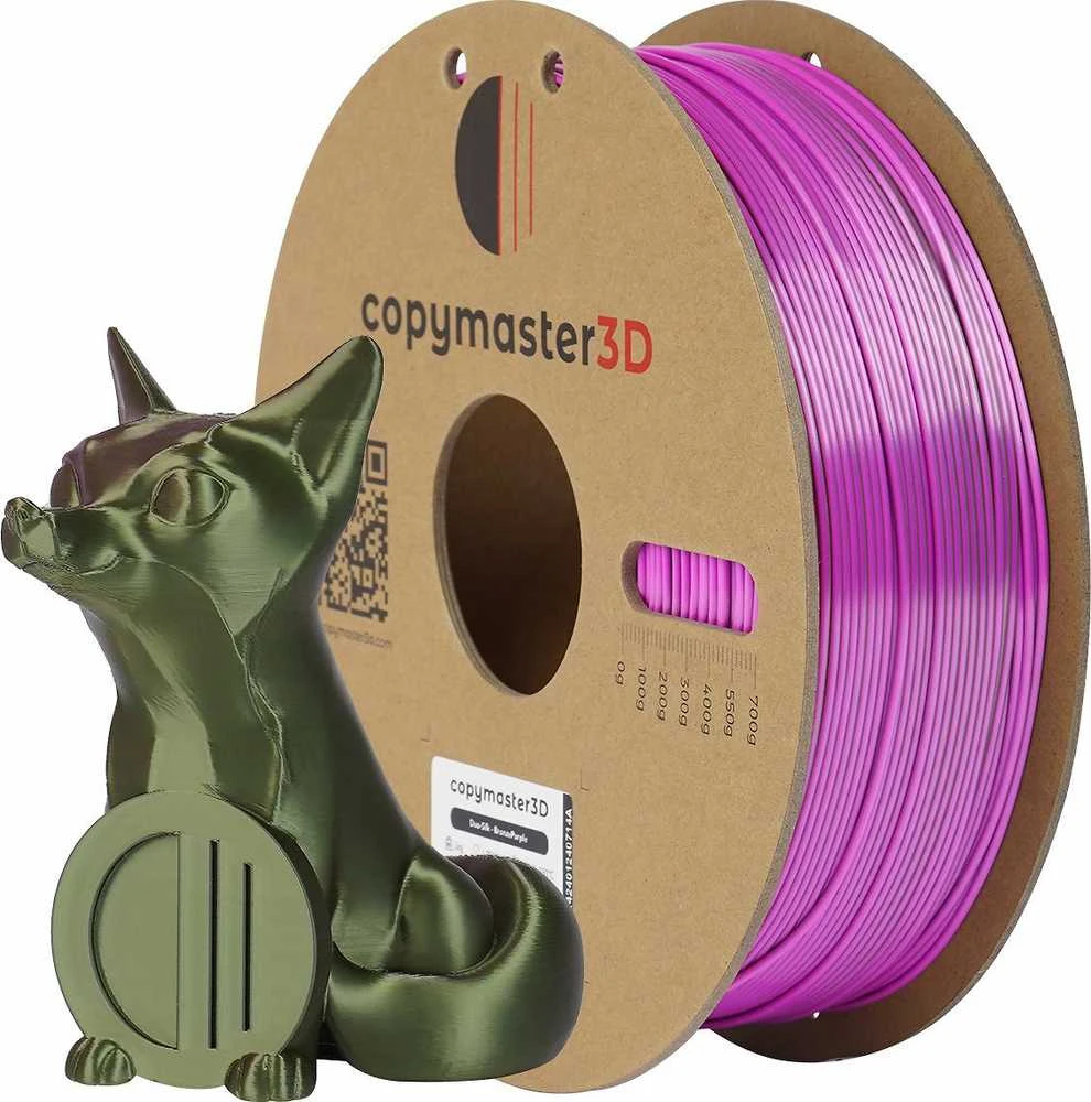 Copymaster3D Duo-Silk 1.75mm 1kg Žalias/Oranžinis