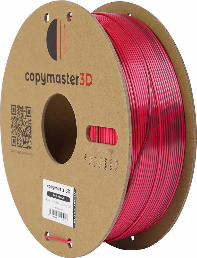 Copymaster3D Duo-Silk 1.75mm 1kg - Juodas/Raudona