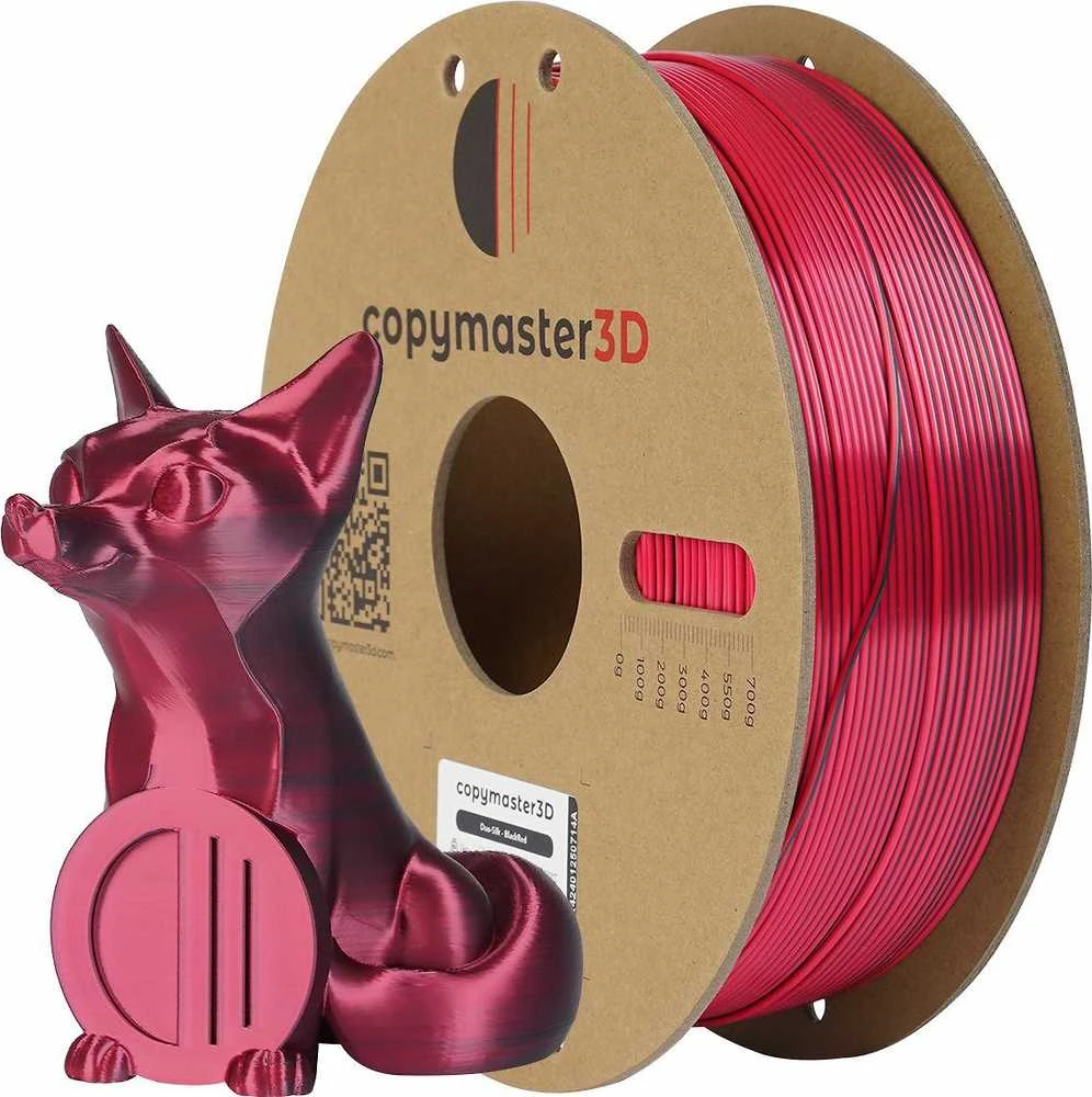 Copymaster3D Duo-Silk 1.75mm 1kg - Juodas/Raudona