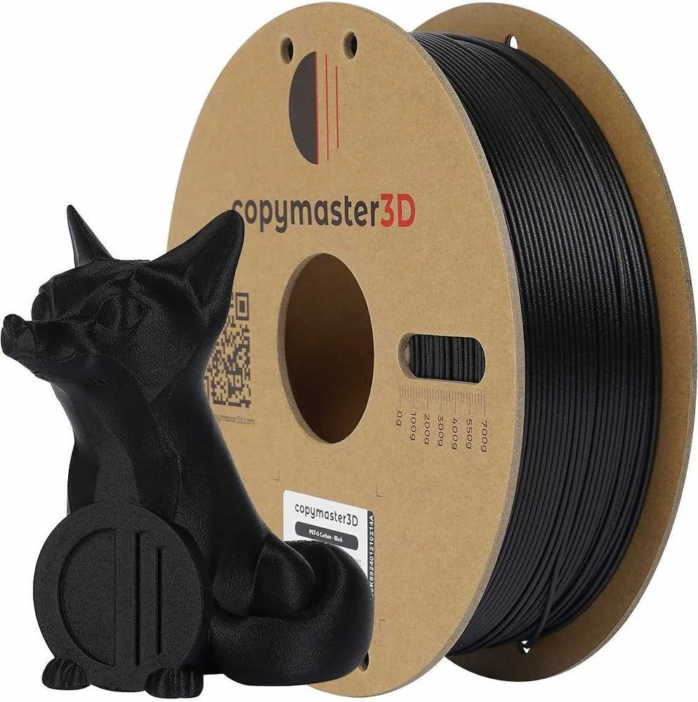 Copymaster3D PET-G Carbon su atspausdintu lapės modeliu