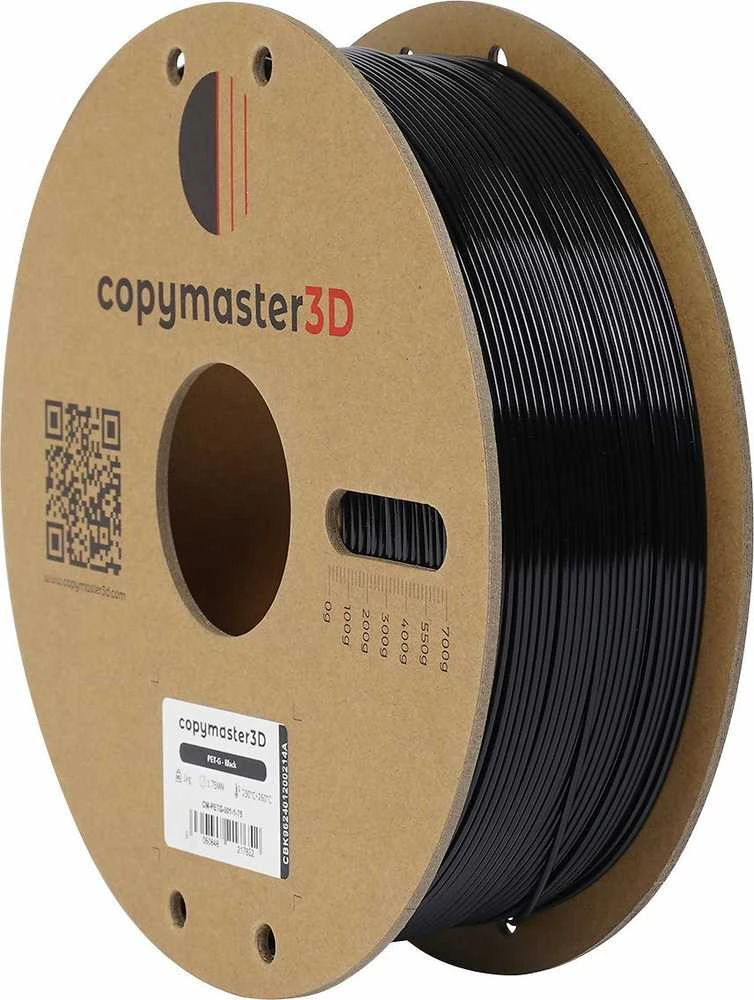 Copymaster3D PET-G 1.75mm 1kg Juodas