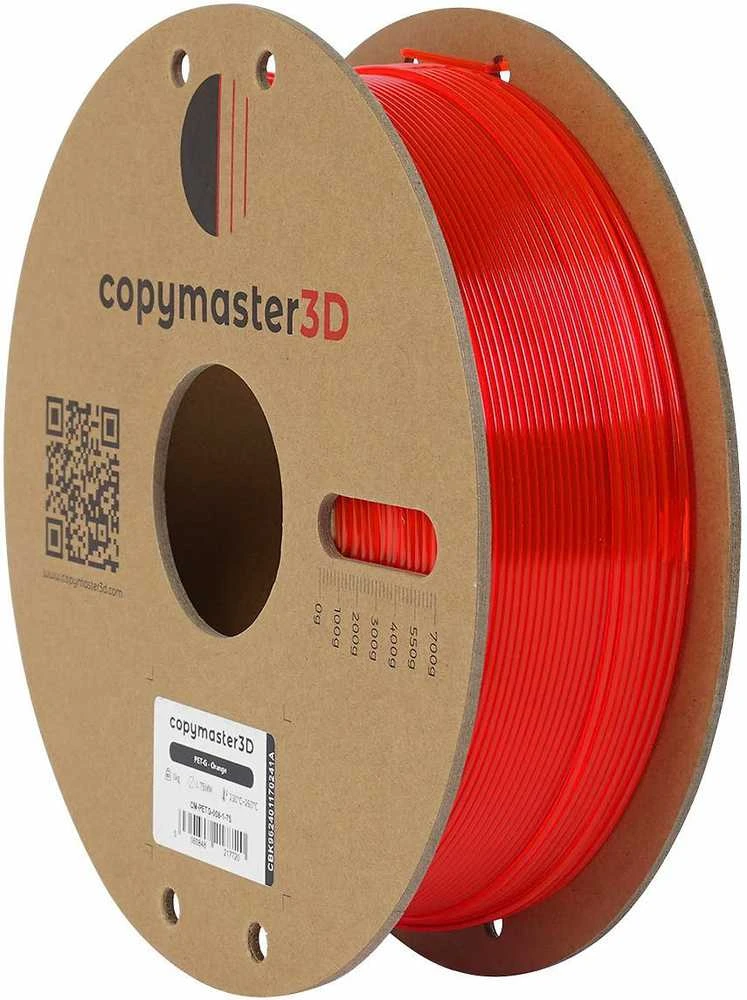 Copymaster3D PET-G 1.75mm 1kg - Oranžinis