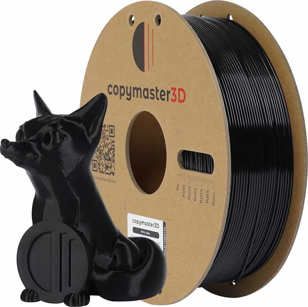 Copymaster3D PET-G 1.75mm 1kg Juodas