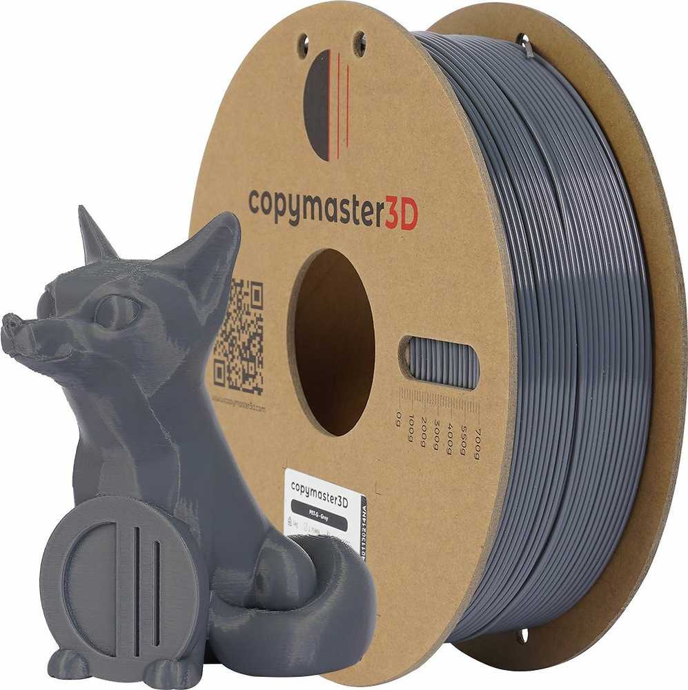 Copymaster3D PET-G 1.75mm 1kg Pilkas