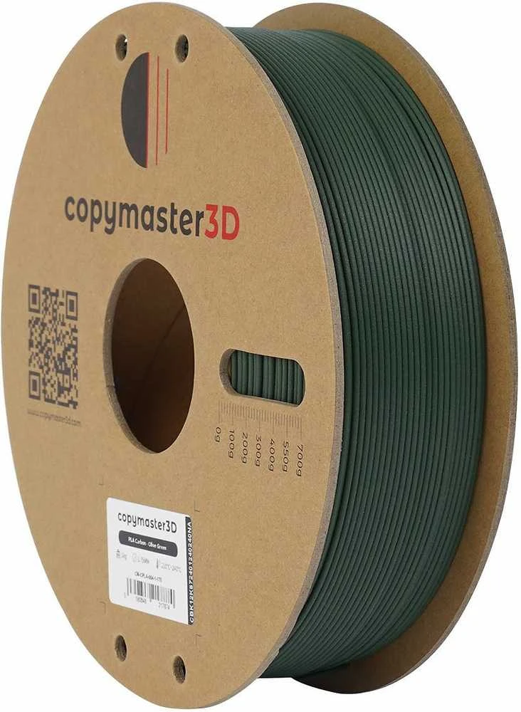 Copymaster3D PLA Carbon 1.75mm 1kg Olive Žalias
