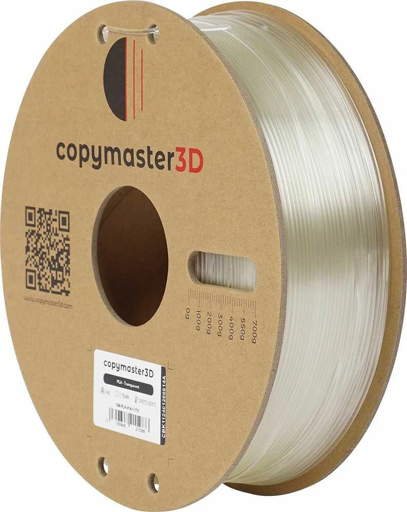 Copymaster3D PLA 1.75mm 1kg Transparent