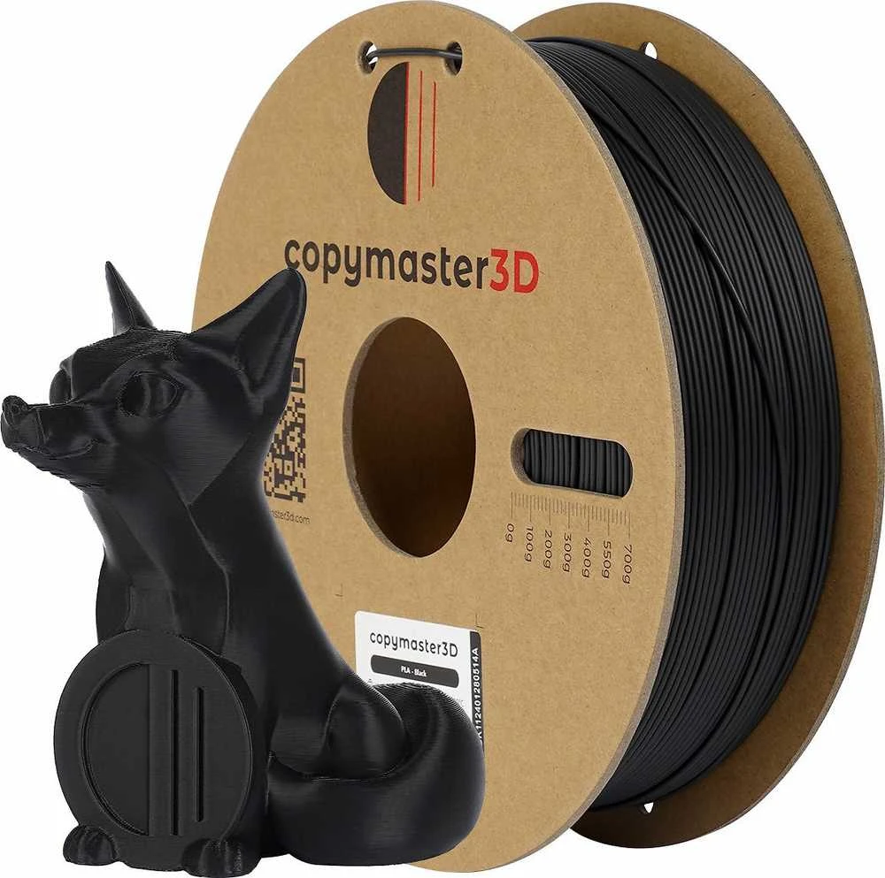 Copymaster3D PLA 1.75mm 1kg - Juodas