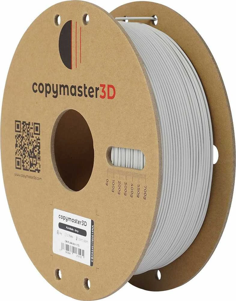Copymaster3D PLA matinis 1.75mm 1kg Pilkas