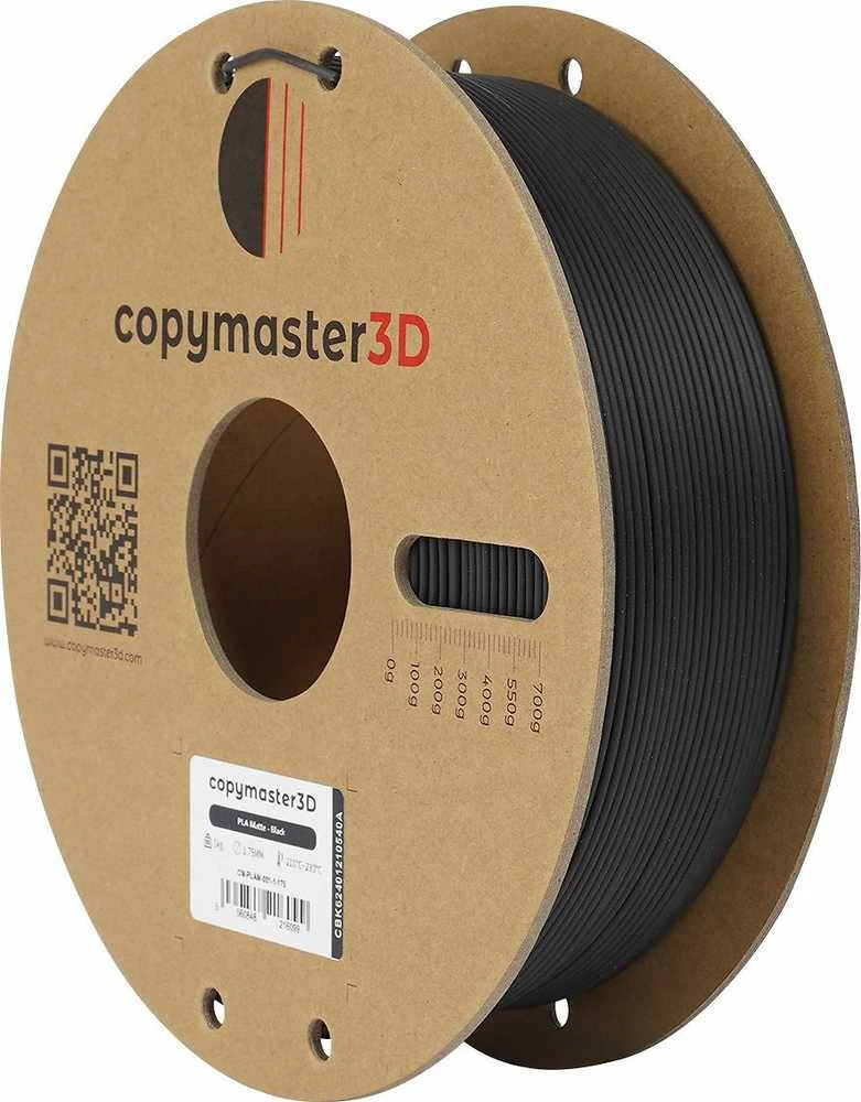 Copymaster3D PLA MATTE 1.75mm 1kg - Juodas