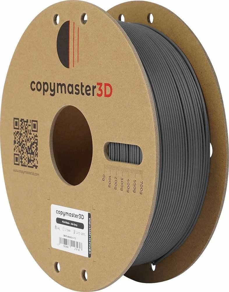 Copymaster3D PLA MATTE 1.75mm 1kg - Ash Pilkas