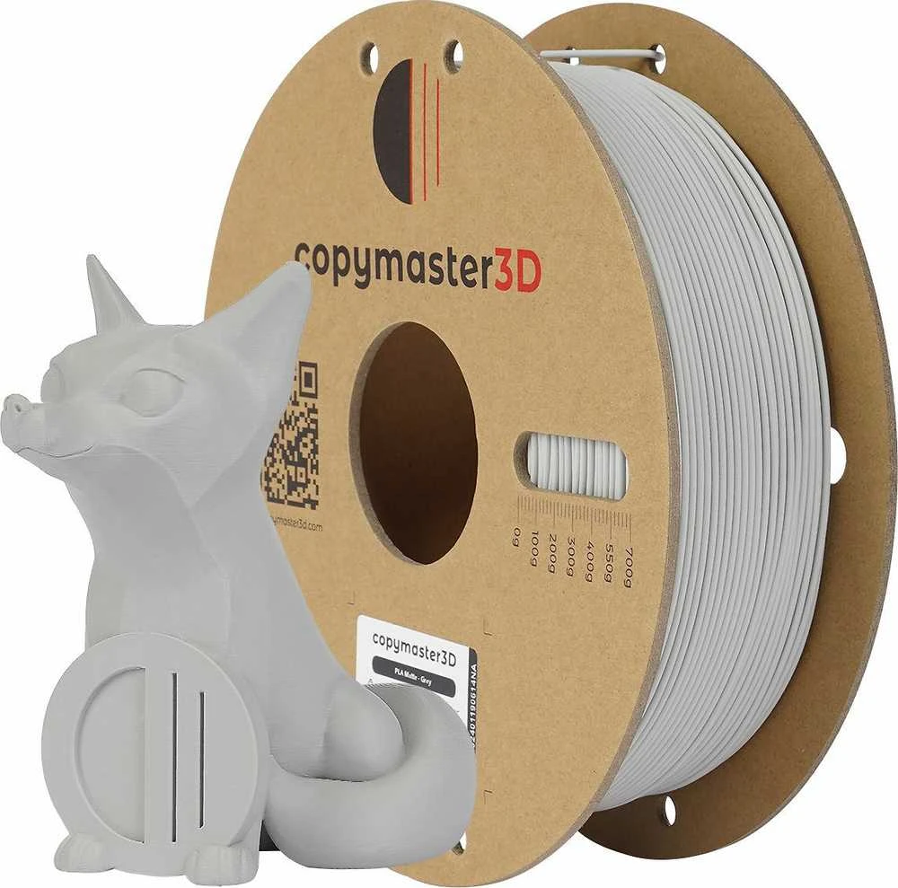 Copymaster3D PLA matinis 1.75mm 1kg Pilkas