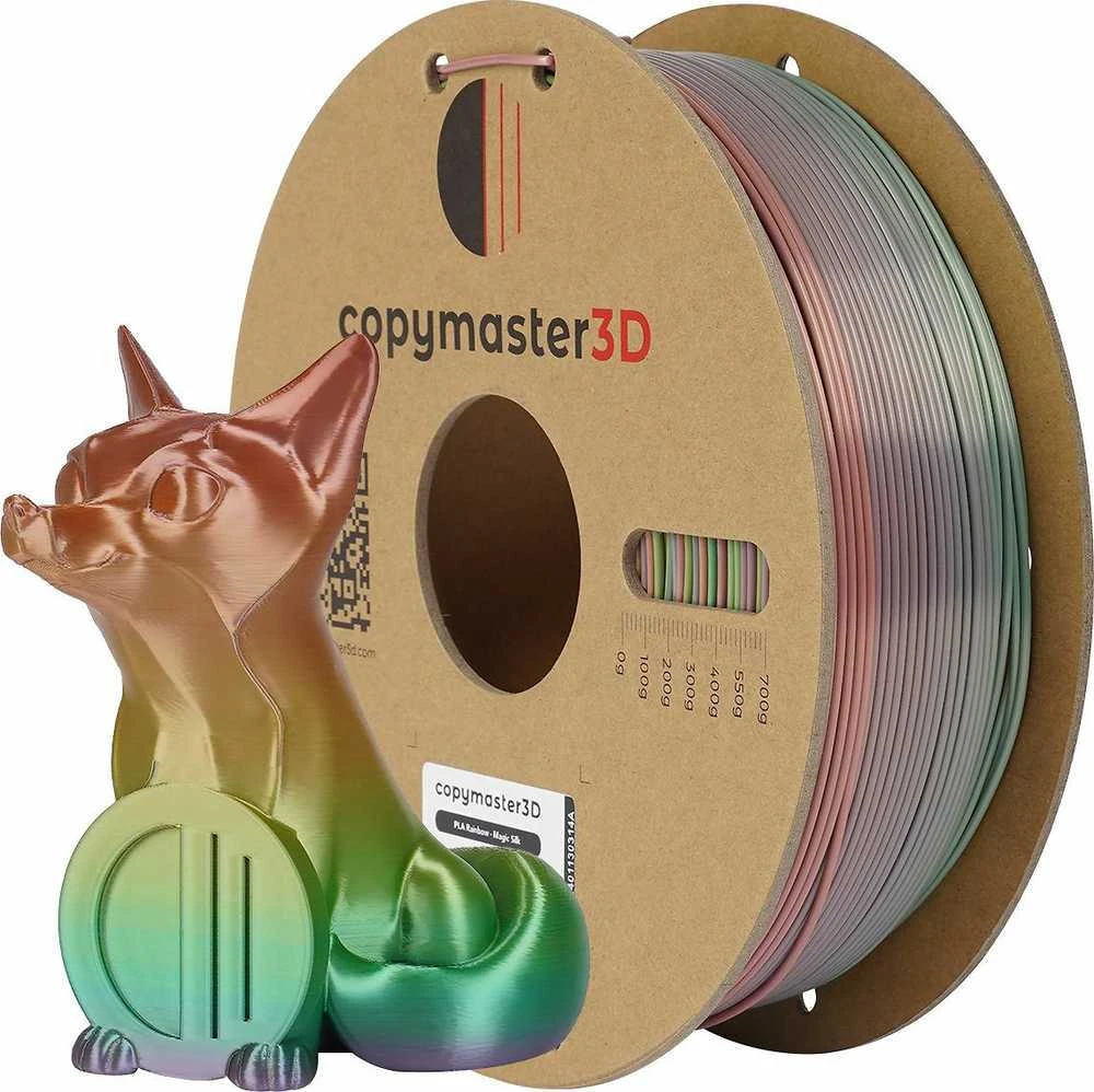 Copymaster3D PLA Rainbow siūlas su pavyzdžiu