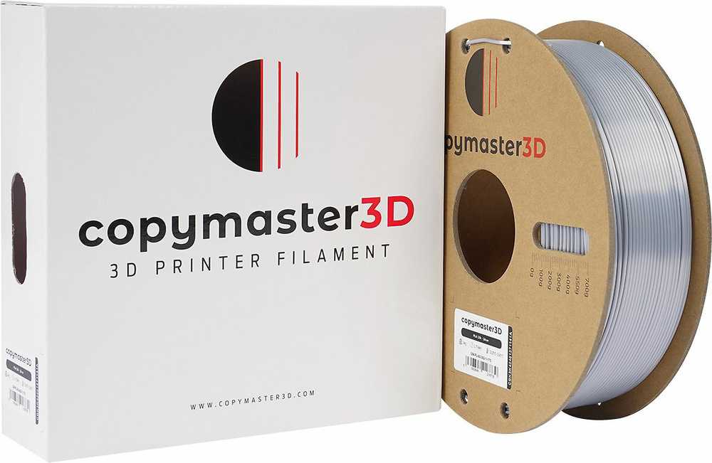 Copymaster3D PLA Silk 1.75mm 1kg Sidabrinis