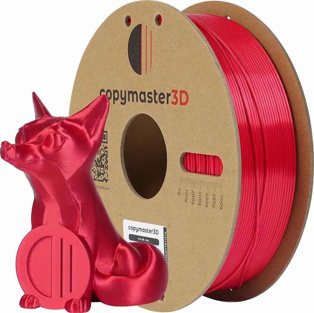 Copymaster3D PLA Silk 1.75mm 1kg - Raudona