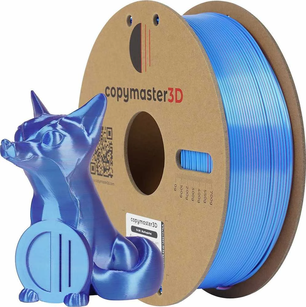 Copymaster3D Tri-Silk 1.75mm 1kg - Mėlyna/Violetinė/Rožinė
