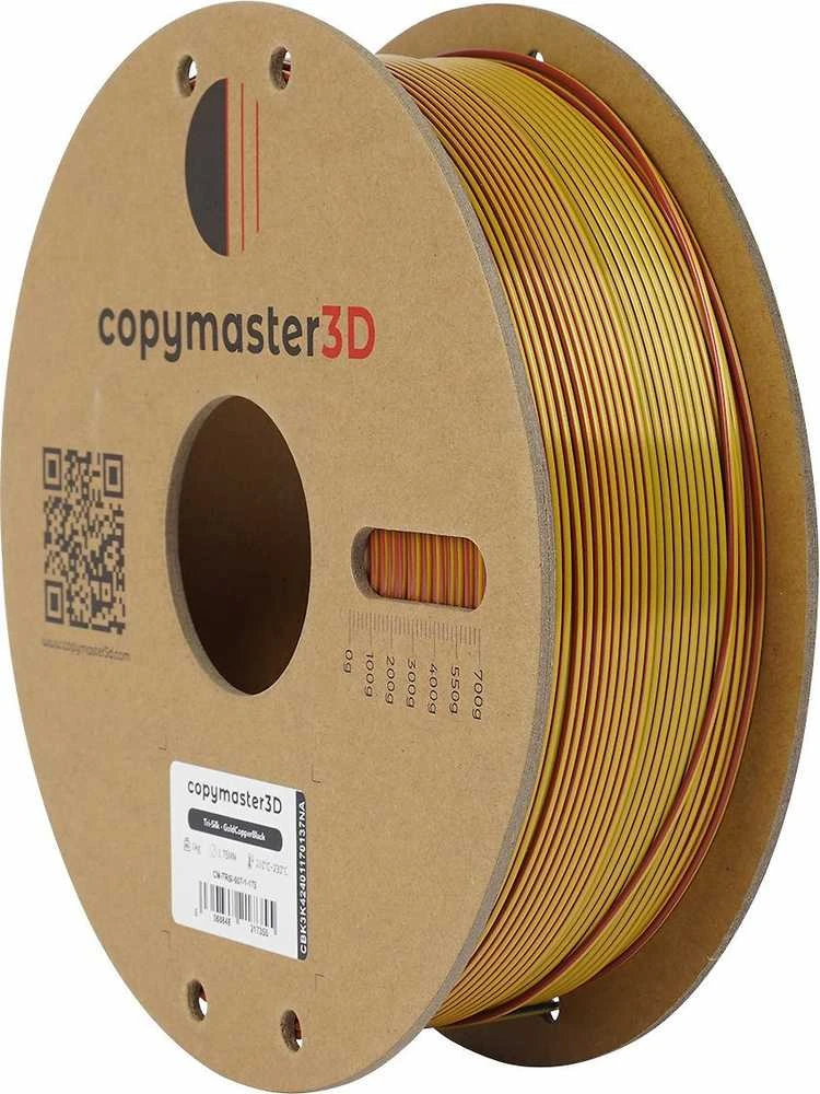 Copymaster3D Tri-Silk 1.75mm 1kg - Gold/Copper/Juodas