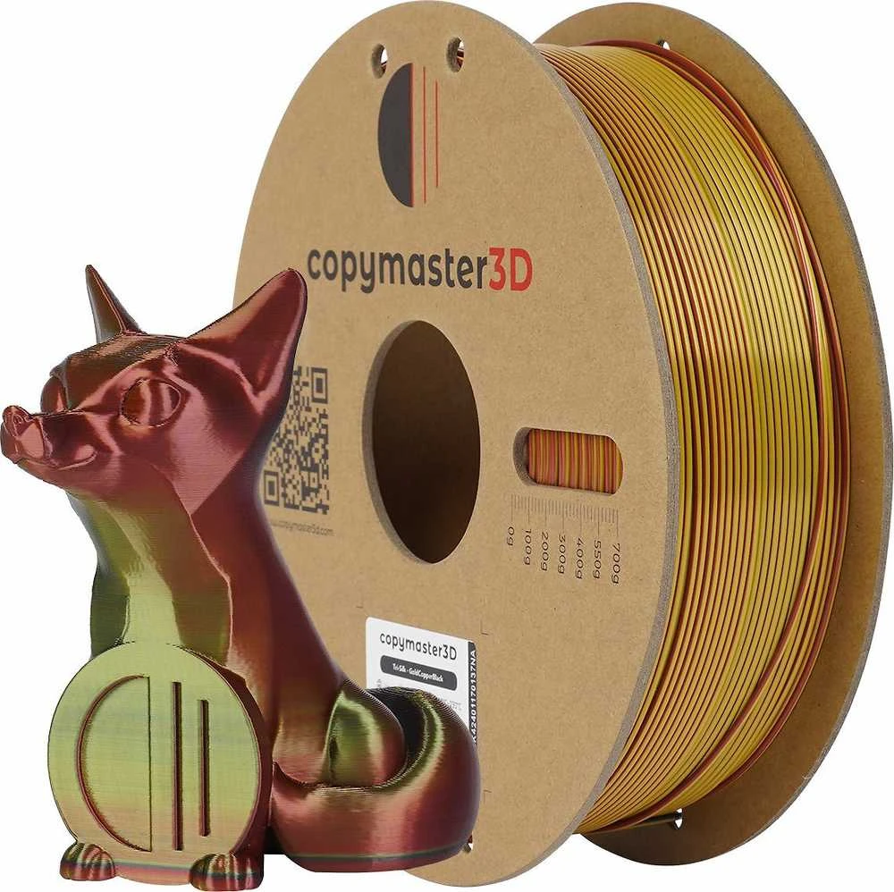 Copymaster3D Tri-Silk 1.75mm 1kg - Gold/Copper/Juodas